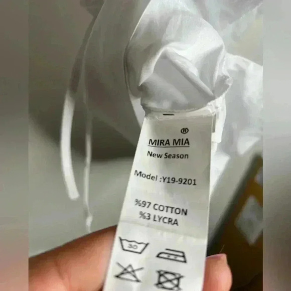 Mira Mia Cotton Blend Blouse Size 46 - Picture 7 of 7